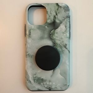 Green marble Burga case for iPhone 11 Pro
